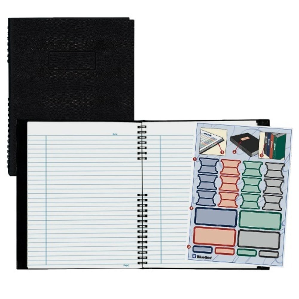 Rediform NotePro Executive Notebook, 9 1/4in x 7 1/4in, College Ruled, 150 Pages, Black (Min Order Qty 5) MPN:A7150.BLK