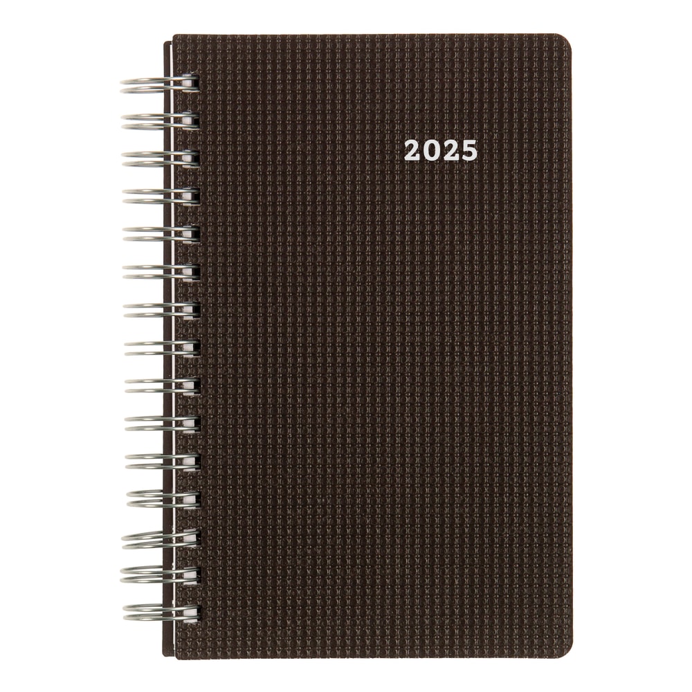 2025 Brownline DuraFlex Daily Appointment Planner, 8in x 5in, 50% Recycled, Black, January To December, CB634V.BLK MPN:CB634V.BLK-25