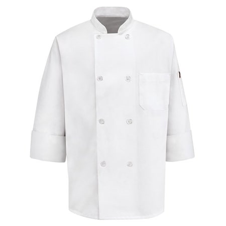 403Tmwht/Mens White L/S Chef Coat MPN:0413WH RG 3XL