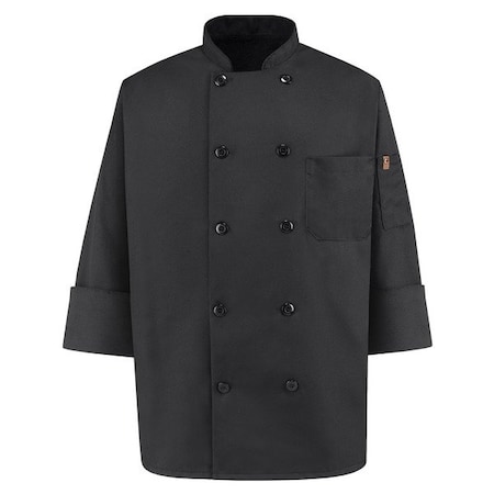 Mens Black Ls Chef Coat Spu MPN:0425BK RG 5XL