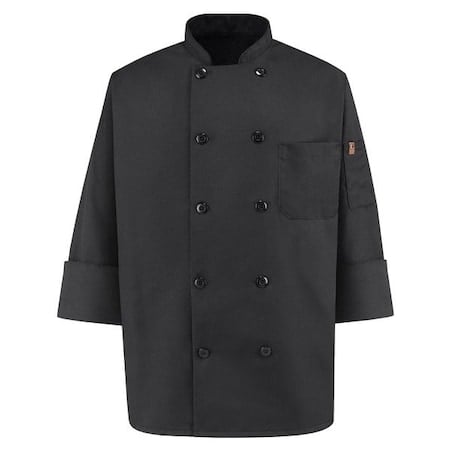 Mens Black Ls Chef Coat Spu MPN:0425BK RG M