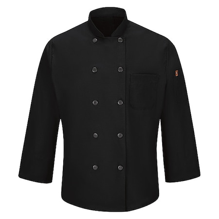 Chef Coat, 4XL, Black MPN:042XBK RG 4XL