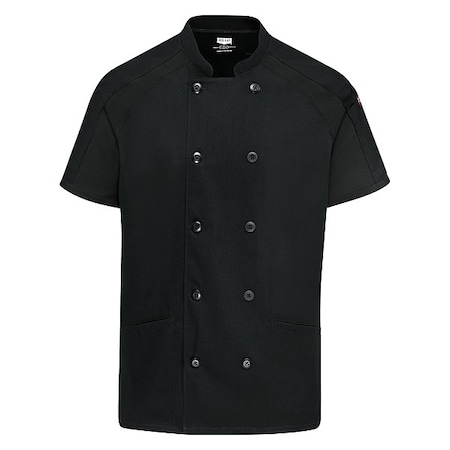 Chef Coat, M, Black MPN:051WBK SS M