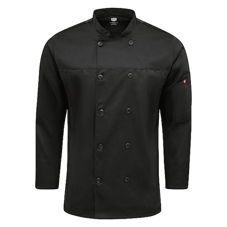 Chef Coat, 4XL, Black MPN:054MBK RG 4XL