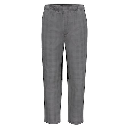Chef Pant, S, Black Plaid/Gray MPN:0P2MGB RG S