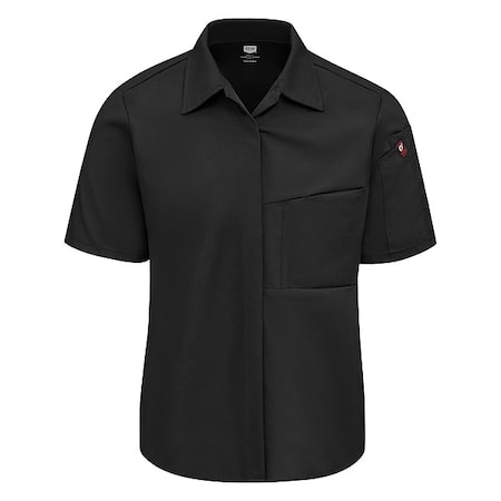 Kitchen Shirt, 2XL, Black MPN:501WBK SS XXL