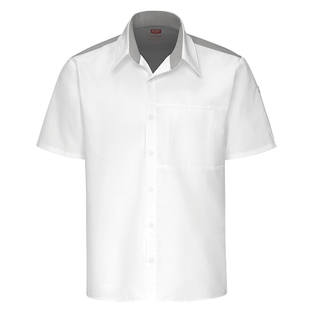 Kitchen Shirt, L, White MPN:502MWH SS L