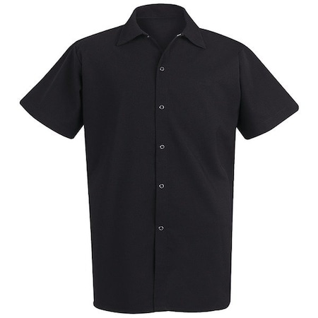 Unsx Black Spun Poly Ss Cook Shirt MPN:5035BK SS 3XL