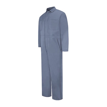 CC14 Post-Blue Cotton Coveralls, Cotton, 8.5 oz Fabric Weight, Postman Blue, 46 Long MPN:CC14PB LN 46