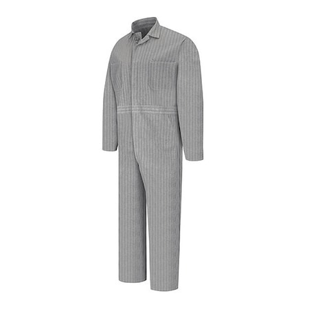 Herringbone Btn Front Coverall, 100% Cotton, Twill, Fisher Herringbone, 48 Long MPN:CC16HB LN 48