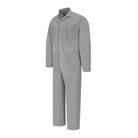 Herringbone Btn Front Coverall, 100% Cotton, Twill, Fisher Herringbone, 50 Long MPN:CC16HB LN 50