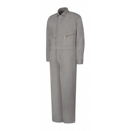 CC18 Mns Ls Cotton Coverall-Gray, Cotton, 8.5 oz Fabric Weight, Gray, 52 Regular MPN:CC18GY RG 52