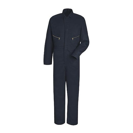 CC18 Mns Ls Cotton Coverall-Navy, Cotton, 8.5 oz Fabric Weight, Navy, 52 Long MPN:CC18NV LN 52