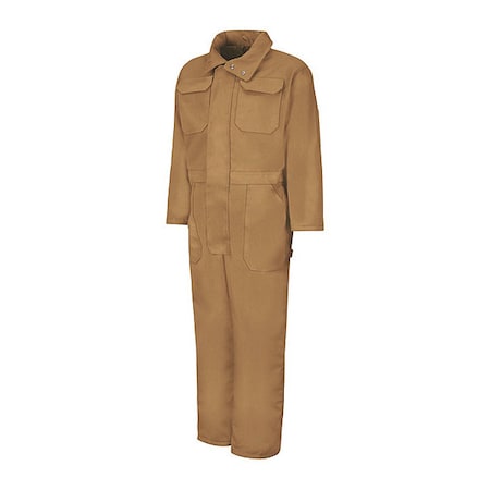 CD32 Insulated Duck Coverall, Cotton/Polyester, 10 oz Fabric Weight, Brown, L Regular MPN:CD32BD RG L