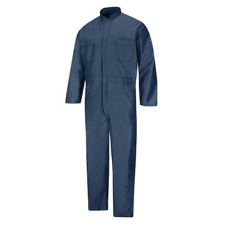 CK44 Static Controlled Coveralls, Polyester, 4 oz Fabric Weight, Navy, L MPN:CK44NV RG L