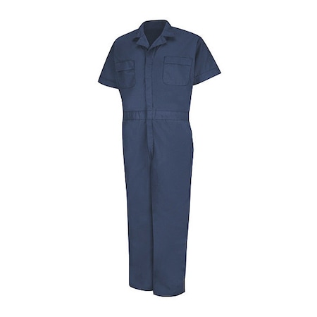 CP40 Ss Navy Poplin Speedsuit, Cotton/Polyester, 5.25 oz Fabric Weight, Navy, M MPN:CP40NV LN M