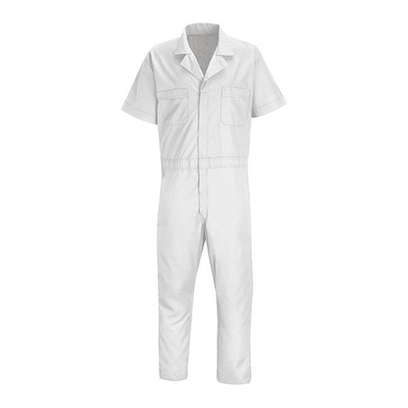 Ss White Poplin Speedsuit, 65% Polyester/35% Combed Cotton, 31