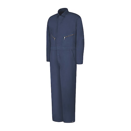 CT30 Navy Insulated Coverall, Cotton/Polyester, 7.25 oz Fabric Weight, Navy, XL MPN:CT30NV LN XL