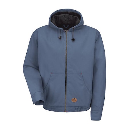 Unisex Jacket, 65% Polyester/35% Cotton, Full Zipper Front, Navy, S MPN:JD20ND RG S