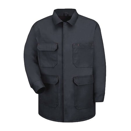 Unisex Coat, 65% Polyester/35% Cotton, Snap Front Storm Flap, Navy, 4Xl MPN:JD24ND RG 4XL