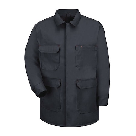 Unisex Coat, 65% Polyester/35% Cotton, Snap Front Storm Flap, Navy, L MPN:JD24ND RG L