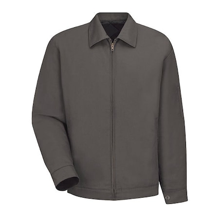 Unisex Jacket, 65% Polyester/35% Cotton, Brass Zipper, Charcoal, M MPN:JT22CH RG M