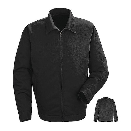 Unisex Jacket, 65% Polyester/35% Cotton, Brass Zipper, Navy, 3XL MPN:JT22NV RG 3XL