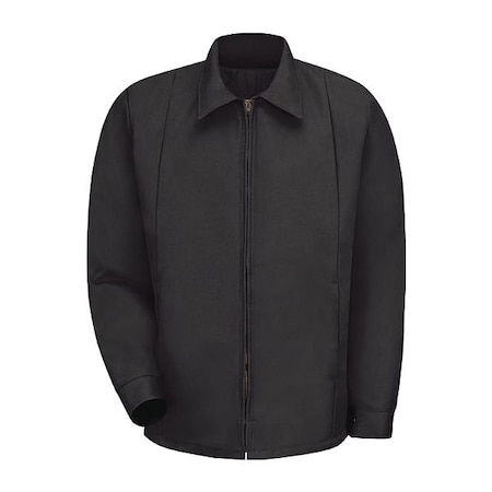 Unisex Jacket, 65% Polyester/35% Cotton, Brass Zipper, Black, L MPN:JT50BK RG L