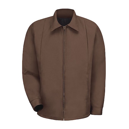 Unisex Jacket, 65% Polyester/35% Cotton, Brass Zipper, Brown, M MPN:JT50BN RG M