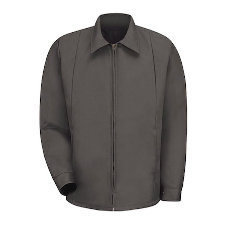Unisex Jacket, 65% Polyester/35% Cotton, Brass Zipper, Charcoal, M Long MPN:JT50CH LN M