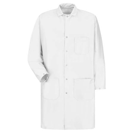 Lab Coat, Warp Knit, 3 Pockets, Snaps MPN:KK28WH RG M