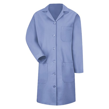 Lab Coat, Cotton Poplin/Polyester, 3 Pockets, Button MPN:KP13LB RG XL