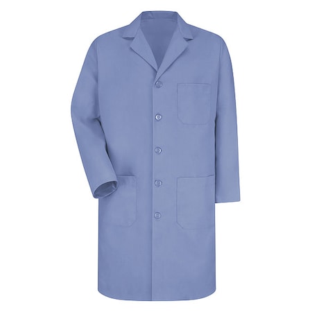 Lab Coat, Cotton Poplin/Polyester, 3 Pockets, Button MPN:KP14LB RG 38