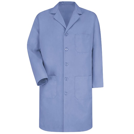 Lab Coat, Cotton Poplin/Polyester, 3 Pockets, Button MPN:KP14LB RG 52
