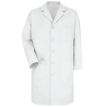 Mens White Lab Coat 80/20 MPN:KP14WH LN 52