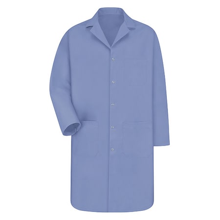 Lab Coat, Polyester/Combed Cotton, 3 Pockets, Snaps MPN:KP18LB RG XL