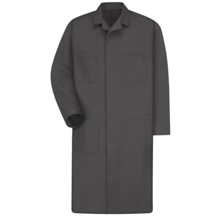 Unisex Mns Charcoal Shop Coat, Cotton/Polyester, Snap, Charcoal, S MPN:KT30CH RG 38