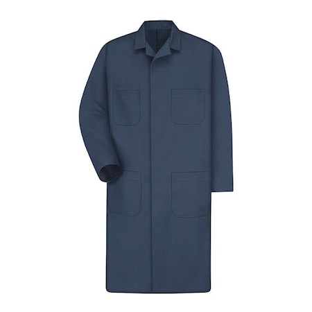 Unisex Mens Navy Shop Coat 65/35 Twill, Cotton/Polyester, Snap, Navy, 3XL MPN:KT30NV RG 58