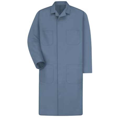 Unisex Mens Post Blu Shop Coat 65/35 Twill, Cotton/Polyester, Snap, Blue, L MPN:KT30PB RG 44