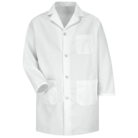Mens White Staff Coat Hand Vents MPN:KT34WH RG L