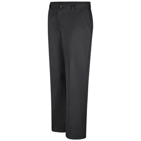Women's Wns Plain Front Cotton Casual Pant, 24, Black, Cotton MPN:PC45BK 24 28