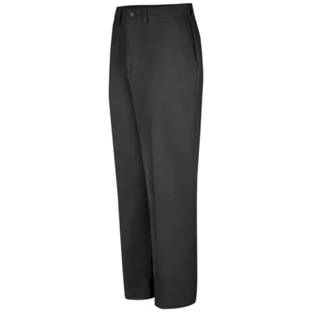 Men's Mns Plain Front Cotton Casual Pant, 46 in, Black, Cotton MPN:PC44BK 46 30