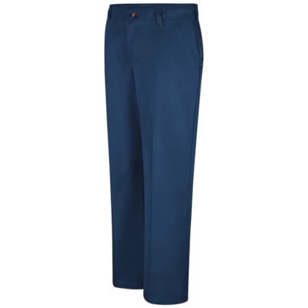 Women's Wns Plain Front Cotton Casual Pant, 4, Navy, Cotton MPN:PC45NV 04 32