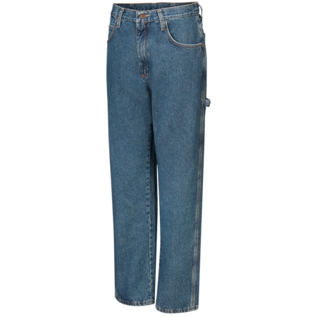 Men's Mens Dungaree Jean, 31 in, Stonewash, Cotton MPN:PD80SW 31 32