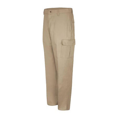 Men's Cargo Pant, 48, Khaki, 100% Cotton MPN:PC76KH 48 32