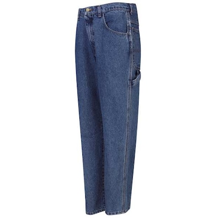Men's Mens Dungaree Jean, 30 in, Stonewash, Cotton MPN:PD80SW 30 34