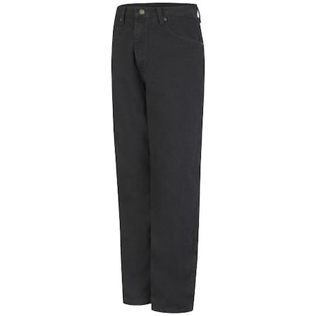 Men's Mns Prewashed Blk Relaxed Fit Jean, 31 in, Black, Cotton MPN:PD60BW 31 34