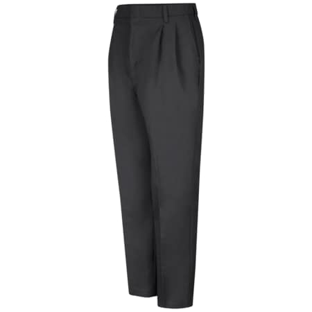 Men's Men's Pleated Twill Pant, 30 in, Black, 64% Polyester/35% Cotton MPN:PT38BK 30 34