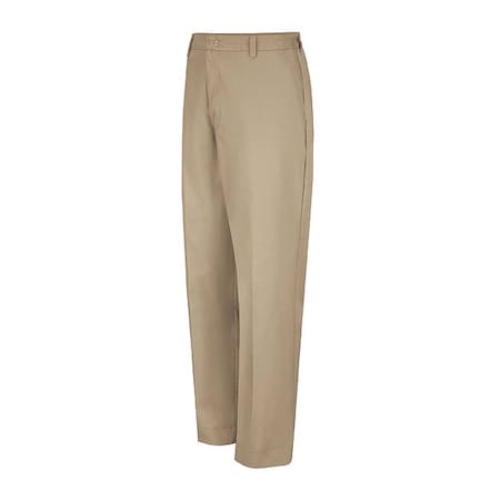 Men's Mens Side Elastic Pant, 32, Khaki, Cotton/Polyester MPN:PT60KH 32 30