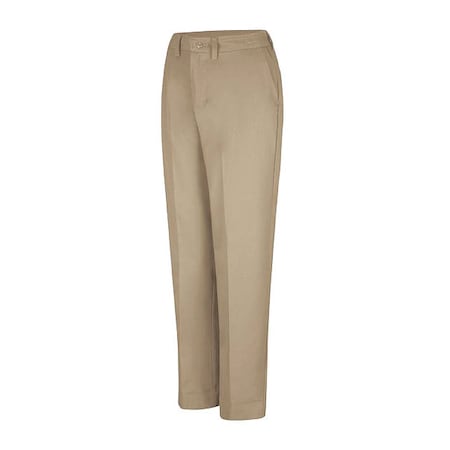Women's Womens Pant W/Side Elastic, 20, Khaki, Cotton/Polyester MPN:PT61KH 20 32